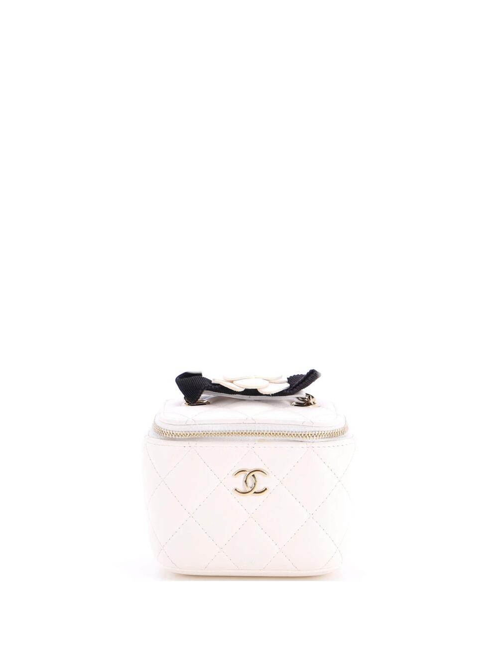 Chanel Camellia Bow Vanity Case With #287605C29B